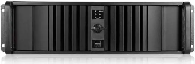 Alt view image 8 of 8 - iStarUSA D-300SEA-BK-T7SA 3U Compact Stylish Rackmount Chassis with Black SEA Bezel and Rugged 5.25" to 3.5" SATA SAS 6 Gbps HDD Hot-swap Rack