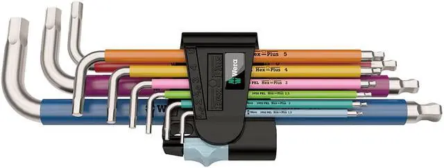 Alt view image 3 of 3 - Wera 05 022669 001 05022669001 L-Key Set 3950 Spkl/9 Sm Metric Of Stainless