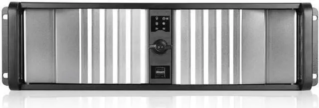Alt view image 7 of 7 - iStarUSA D-300SEA-SL-T7SA 3U Compact Stylish Rackmount Chassis with silver SEA Bezel and Rugged 5.25" to 3.5" SATA SAS 6 Gbps HDD Hot-swap Rack