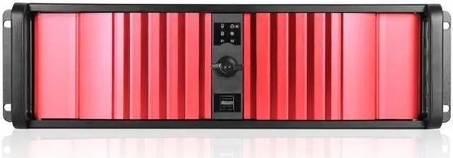 Alt view image 8 of 8 - iStarUSA D-300SEA-SL-T7SA 3U Compact Stylish Rackmount Chassis with Red SEA Bezel and Rugged 5.25" to 3.5" SATA SAS 6 Gbps HDD Hot-swap Rack
