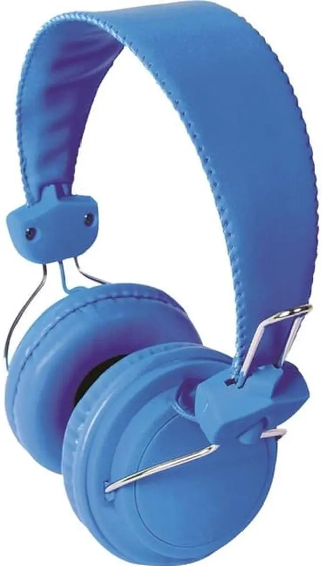Alt view image 8 of 9 - HamiltonBuhl FV-BLU Favoritz Mid-Sized TRRS Headset with In-Line Microphone - Blue