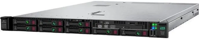 Main image of HPE ProLiant DL360 Gen10 Rack Server with One Intel Xeon 6226R Processor, 32 GB Memory, 10Gb 2-port FLR-T BCM57416 Adapter, 8 Small Form Factor Drive Bays and One 800w Power Supply