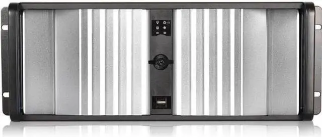 Alt view image 8 of 8 - iStarUSA D-400SEA-SL-T7SA 4U Compact Stylish Rackmount Chassis with silver SEA Bezel and with rugged 5.25" to 3.5" SATA SAS 6 Gbps HDD Hot-swap Rack