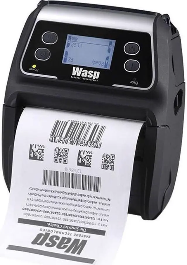 Alt view image 5 of 5 - Wasp WPL4M 4" Mobile Direct Thermal Barcode Label Printer, 203 dpi, USB 2.0, Wi-Fi 802.11 a/b/g/n - 633809003424