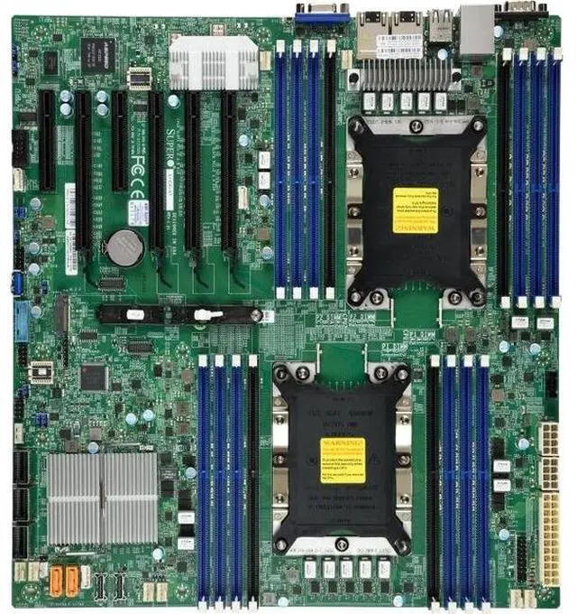 Alt view image 3 of 3 - Supermicro Motherboard MBD-X11DPI-NT-B Xeon Dual Socket S3647 C622 Max.2T PCI Express EATX (MBD-X11DPI-NT-B) - Bulk packaging-