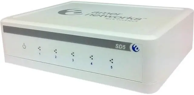 Alt view image 5 of 9 - Amer Networks SD5 10/100Mbps 5-Port Unmanaged Desktop Switch