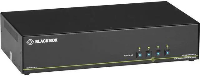 Main image of KVM SWITCH, NIAP 3.0 - DUAL-HEAD, HDMI, AUDIO, 4K, 4-PORT, GSA, TAA, NON-RETURNA