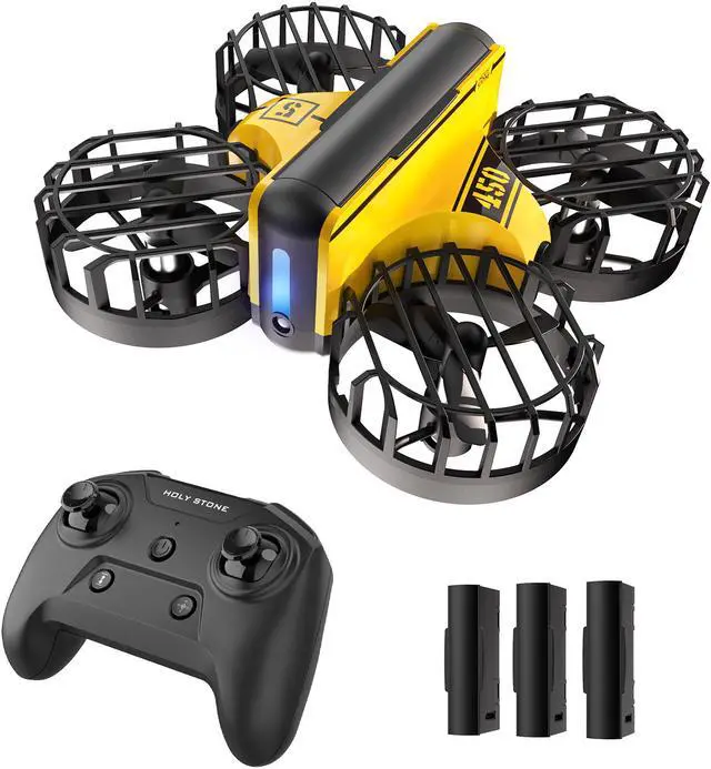 Main image of Holy Stone HS450 Mini Drone, Hand Operated + Remote Control Nano Quadcopter for Kids, with 3 Batteries