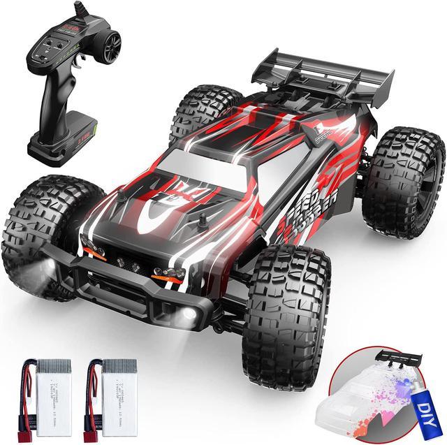 DEERC 9206E Remote Control Car 1:10 Scale Large RC Cars 48+ kmh High Speed  for Adults Boys Kid,Extra Shell 4WD 2.4GHz Off Road Monster RC Truck