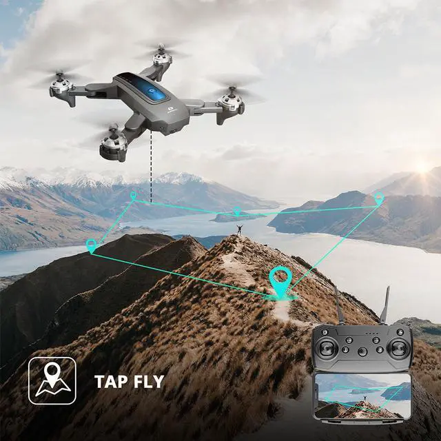 Alt view image 5 of 7 - Holy Stone 240 Foldable Drone with Camera Quadcopter for Adults 720P HD FPV Live Video, Tap Fly, Gesture Control, Selfie, Altitude Hold, Headless Mode, 3D Flips, Quadcopter for Kids Beginners