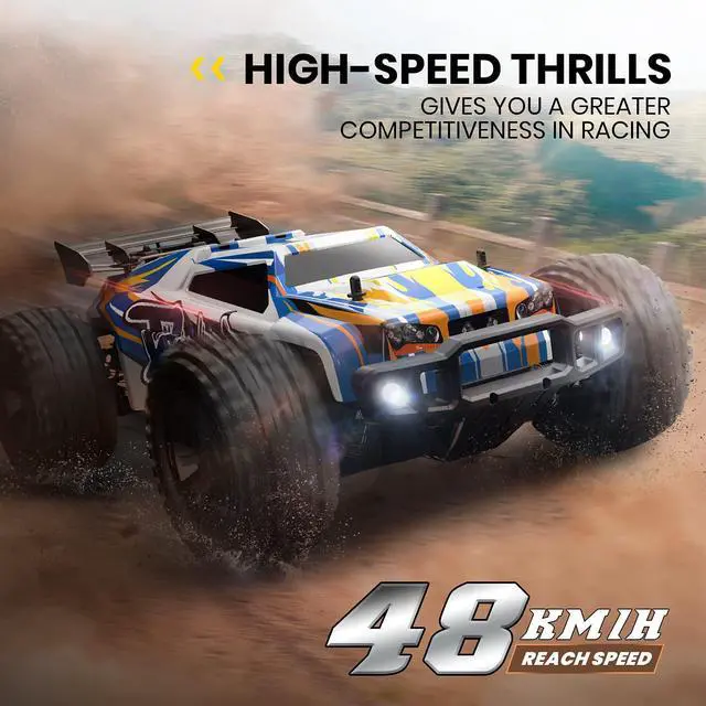 Alt view image 2 of 7 - DEERC 9205E 4WD Remote Control Car Off Road 1:10 RC Cars 48+ KM/H High Speed 40+ min Play