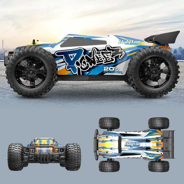 Alt view image 7 of 7 - DEERC 9205E 4WD Remote Control Car Off Road 1:10 RC Cars 48+ KM/H High Speed 40+ min Play