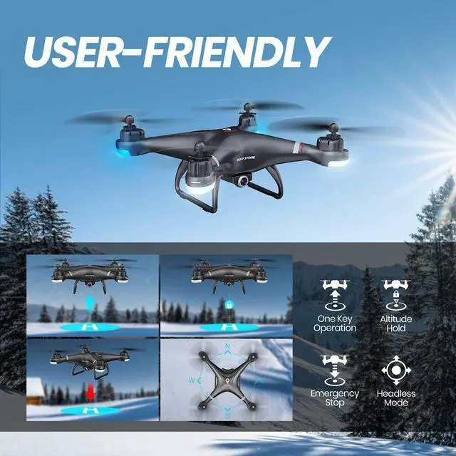 Alt view image 4 of 7 - Holy Stone HS110G GPS FPV Drone with 1080P HD Live Video Camera for Adults and Kids, RC Quadcopter with GPS Auto Return Home