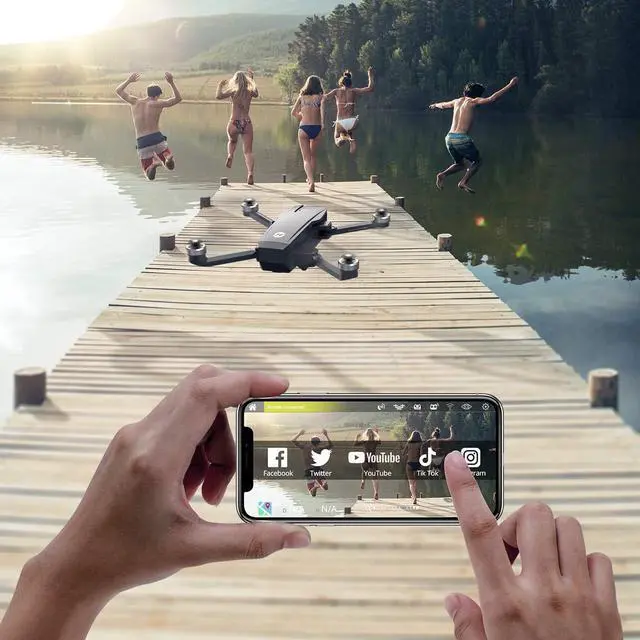 Alt view image 5 of 7 - Holy Stone HS720E 4K EIS Drone with UHD Camera for Adults, Easy GPS Quadcopter for Beginner with 46mins Flight Time, Brushless Motor, 5GHz FPV Transmission, Auto Return Home, Follow Me& Anti-shake Cam