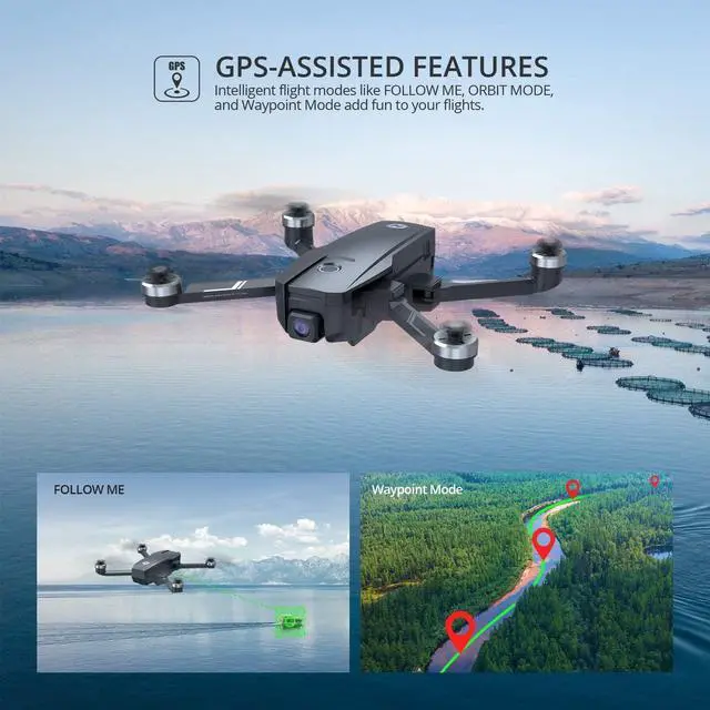 Alt view image 3 of 7 - Holy Stone HS720E 4K EIS Drone with UHD Camera for Adults, Easy GPS Quadcopter for Beginner with 46mins Flight Time, Brushless Motor, 5GHz FPV Transmission, Auto Return Home, Follow Me& Anti-shake Cam