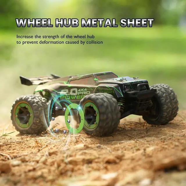 Alt view image 5 of 7 - DEERC Brushless 302E RC Cars, Upgraded 60KM/H High Speed Remote Control Car for Adults, 4WD 1:18 Scale All Terrain Off Road Monster Truck with DIY Extra Shell, 2 Battery