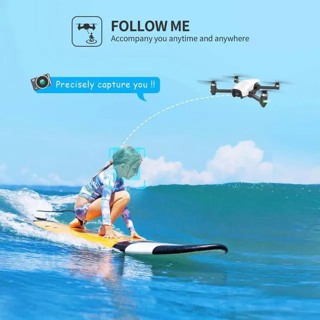 Alt view image 5 of 7 - Holy Stone HS710 4K UHD Camera 5G GPS Drone Foldable FPV Brushless RC Quadcopter