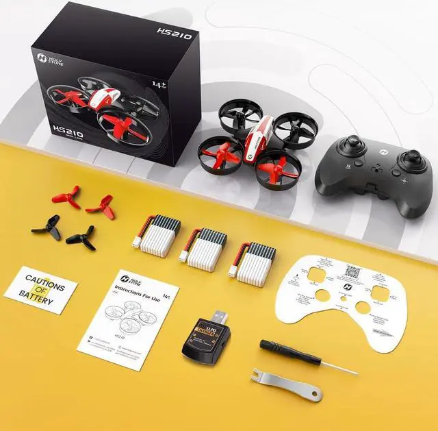 Alt view image 7 of 7 - Holy Stone HS210 Mini Drone RC Nano Quadcopter Best Drone for Kids and Beginners RC Helicopter Plane with Auto Hovering 3D Flip Headless Mode and Extra Batteries Toys for Boys and Girls