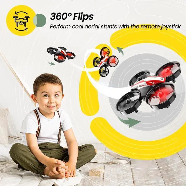 Alt view image 6 of 7 - Holy Stone HS210 Mini Drone RC Nano Quadcopter Best Drone for Kids and Beginners RC Helicopter Plane with Auto Hovering 3D Flip Headless Mode and Extra Batteries Toys for Boys and Girls