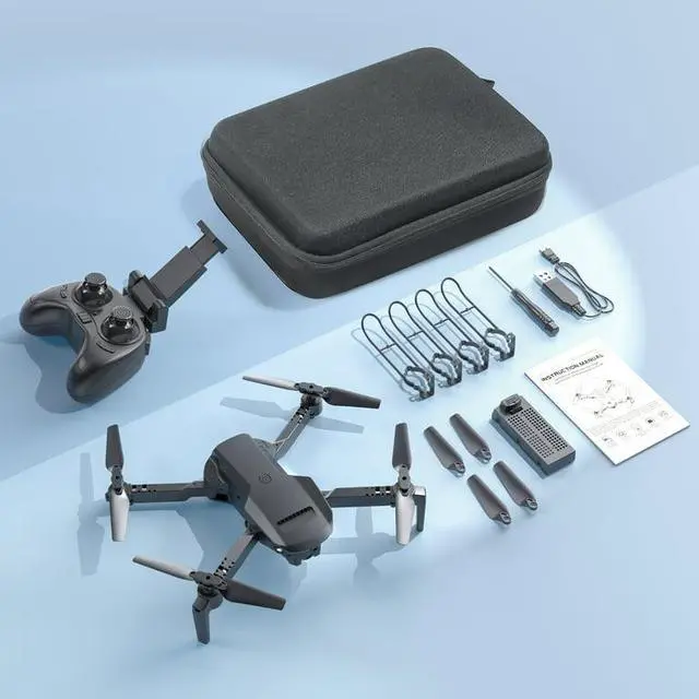 Alt view image 7 of 7 - 1812 RC Drone with 4K HD Camera for Kids Remote Control Quadcopter One Key Return Home Opticle Flow Opsitioing Best Drone for Children Play Color Black