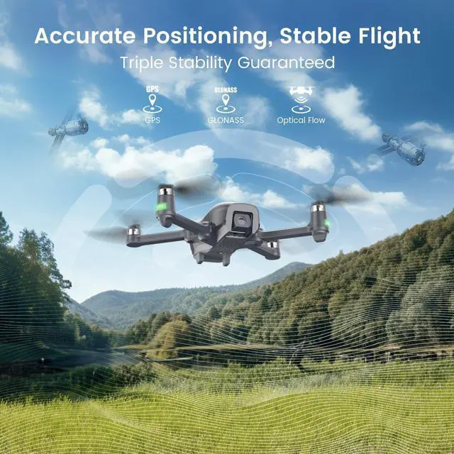 Alt view image 4 of 7 - Holy Stone HS710 Drones with Camera for Adults 4K, GPS FPV Foldable 5G Quadcopter for Beginners with Optical Flow Positioning, Auto Return Home, Follow Me, Brushless Motor, Easy to Fly