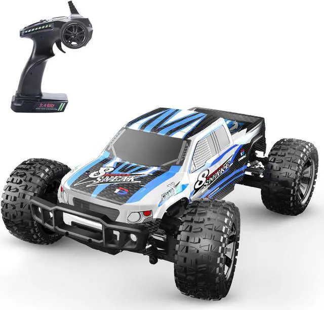 Alt view image 7 of 7 - DEERC 9200E Large Hobby RC Cars, 48 KM/H 1:10 Scale Fast High Speed Remote Control Car for Adult Boy, 4WD 2.4GHz Off Road Monster RC Truck Toy All Terrain Racing,2 Batteries for 40 Min Play