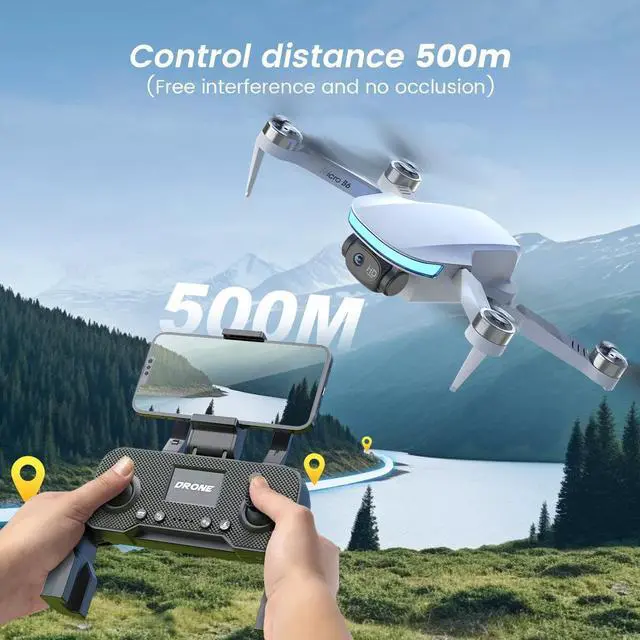 Alt view image 5 of 7 - B6 Drone Brushless GPS Mini Drone with 4K HD Camera WiFi FPV Foldable Quadcopter