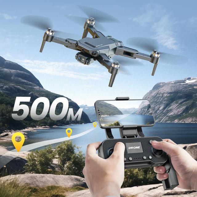 Alt view image 3 of 7 - B3 GPS RC Drone With 4K HD Camera WiFi FPV Foldable RC Quadcopter+ 2 Batteries