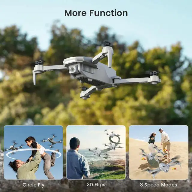 Alt view image 4 of 7 - Holy Stone HS130 WiFi FPV RC Drone 1080P Camera Foldable Quadcopter 2 Batteries