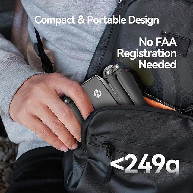 Alt view image 3 of 5 - Holy Stone HS440D Drones with Camera for Adults 4K, Foldable GPS Drone with 19 Mins Flight Time, Auto Return, Follow Me, Way points, 5G Transmission, Under 249 g Easy for Beginners Accessories Portabl