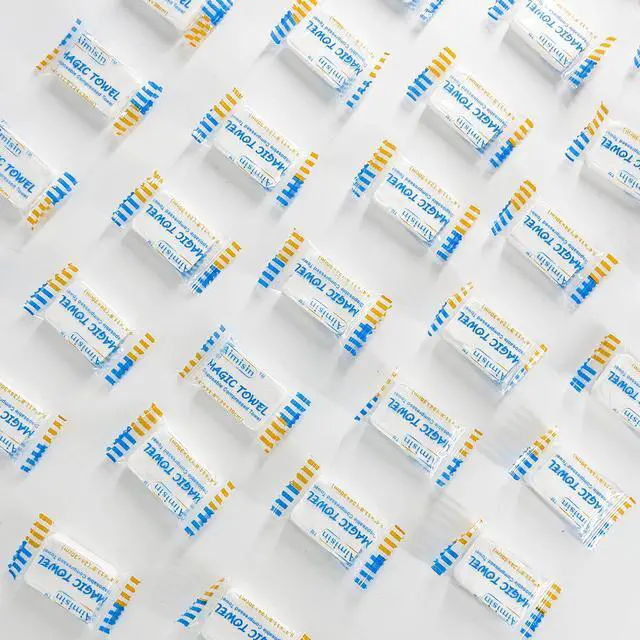 Alt view image 4 of 7 - Aimisin Compressed Towels Disposable Soft Durable Towels 100% Cotton for Home Bathroom Travel Camping, 9.4''x11.8'', 2 Pack, 200 Pcs