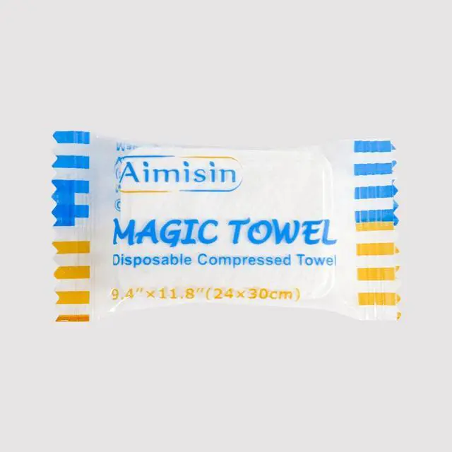 Alt view image 4 of 6 - Aimisin Compressed Towels Disposable Soft Durable Towels 100% Cotton for Home Bathroom Travel Camping, 9.4''x11.8'', 1 Pack, 100 Pcs