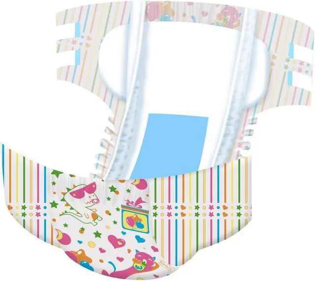 Alt view image 5 of 7 - Aimisin Adult Diaper for Men Women, 7pcs Colorful Unique Print Adult Diapers kitten Mimi and dinosaur Didi, Medium