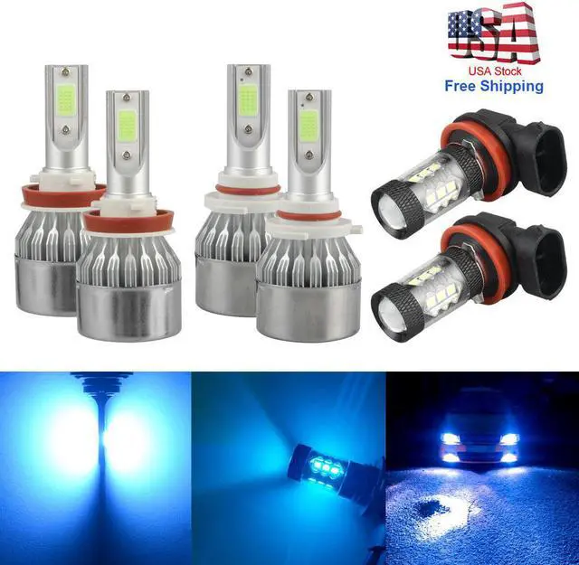 Main image of 6pc 9005+H11+H11 Combo LED Headlight+Fog Light Kit For Toyota Camry 2007-2014