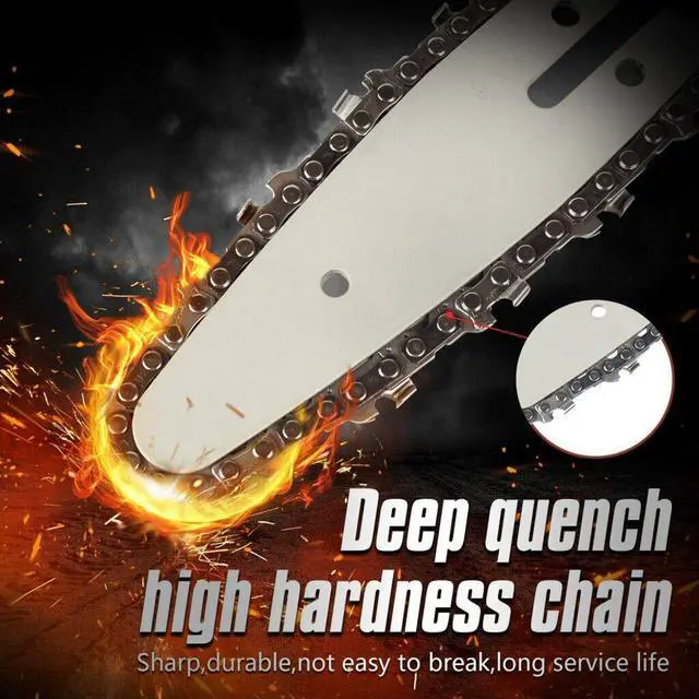 Alt view image 4 of 6 - Cordless Mini Chainsaw Electric Chain Saw 21V 4" 550W Wood Cutter Cutting Tool