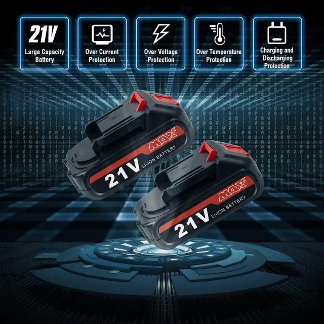 Alt view image 6 of 6 - Cordless Mini Chainsaw Electric Chain Saw 21V 4" 550W Wood Cutter Cutting Tool