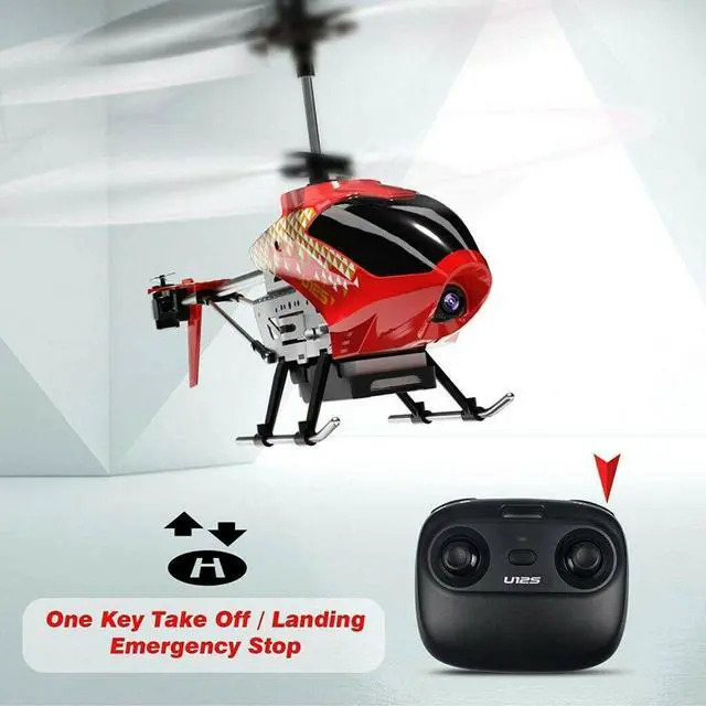 Alt view image 4 of 6 - U12S 2.4G Mini RC Helicopter with Camera Wifi FPV Drone Kids Gift Toy