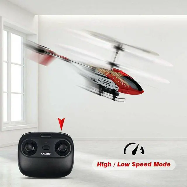 Alt view image 3 of 6 - U12S 2.4G Mini RC Helicopter with Camera Wifi FPV Drone Kids Gift Toy