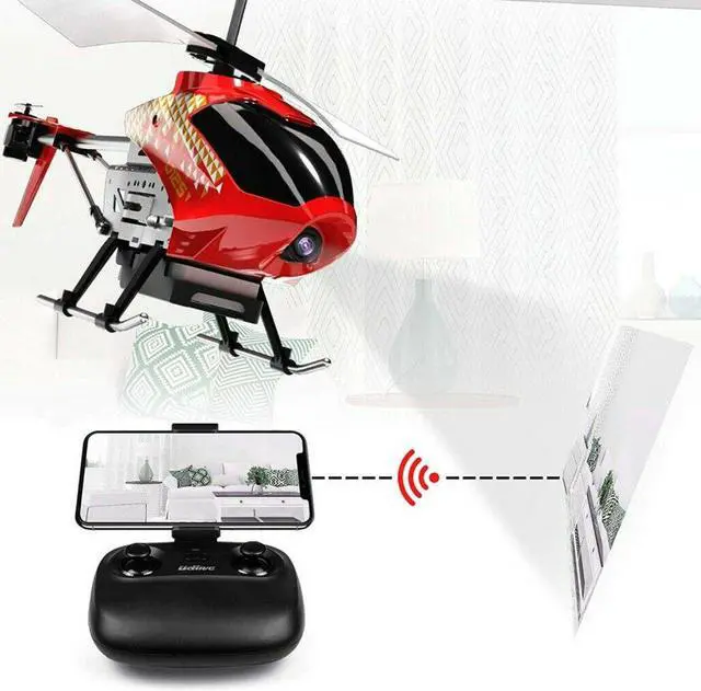 Alt view image 2 of 6 - U12S 2.4G Mini RC Helicopter with Camera Wifi FPV Drone Kids Gift Toy