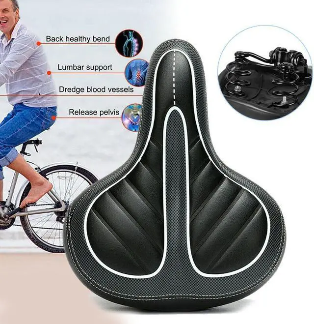 Alt view image 3 of 6 - E-bike Bicycle Seat for Women Man Healthy Gel Bike Saddle Extremely Comfortable