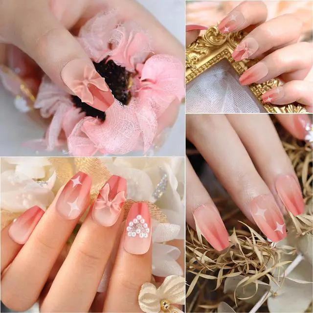 Alt view image 6 of 6 - 24X Extra Long Coffin False Nails Full Cover Press On Fake Fashion Nail Art Tool