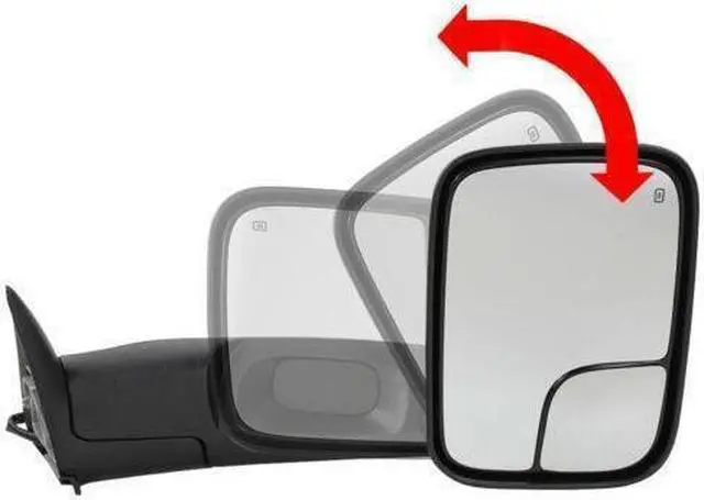 Alt view image 2 of 6 - Pair Towing Side Mirrors Power Heated for 1998-2001 Dodge RAM 1500 2500 3500