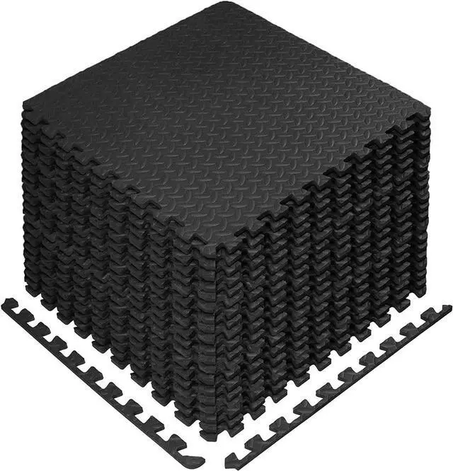 Main image of 72 Sq Ft Puzzle Exercise Mat EVA Foam Interlocking Tiles Protective Flooring Gym