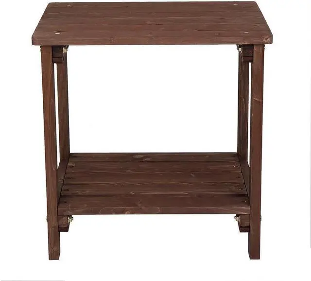Alt view image 4 of 7 - Mini Tea Side Table Chair End Wood Stand Nightstand Sofa Night Shelf Room