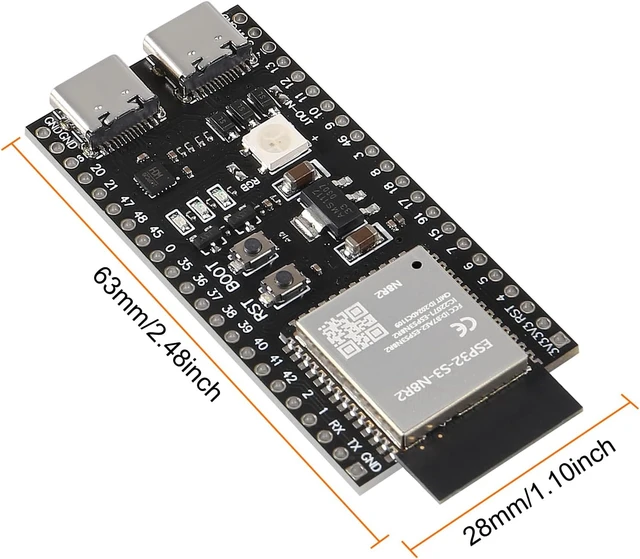 Alt view image 6 of 7 - 2PCS ESP32 ESP32-S3 Development Board Type-C Wifi+Bluetooth Internet of Things