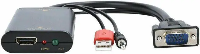 Main image of VGA Male To HDMI Output 1080P HD Audio TV AV HDTV Video Cable Converter Adapter