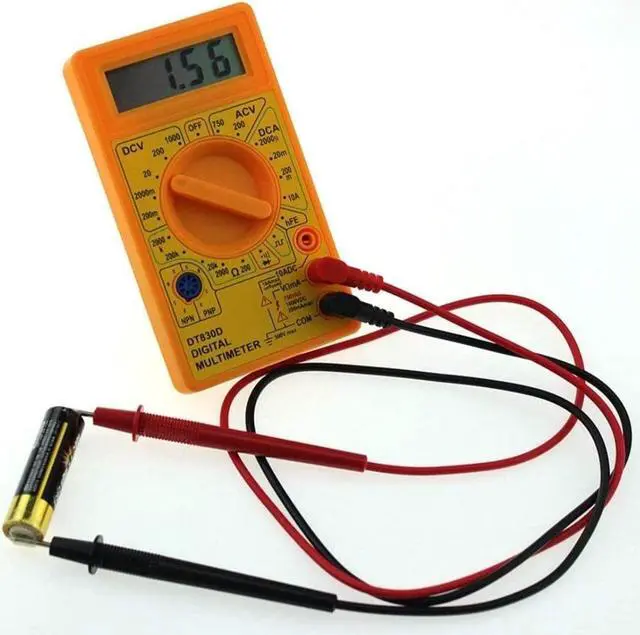 Alt view image 3 of 4 - Digital Voltmeter Ammeter Ohmmeter Multimeter Volt AC DC Tester Meter