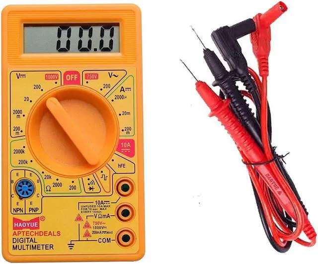 Alt view image 4 of 4 - Digital Voltmeter Ammeter Ohmmeter Multimeter Volt AC DC Tester Meter