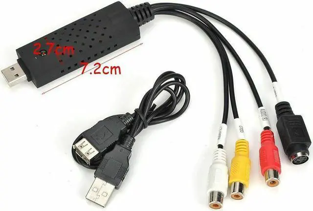 Alt view image 3 of 5 - USB 2.0 Audio Video Capture Card to DVD Converter Adapter CD Drive S-Video Input