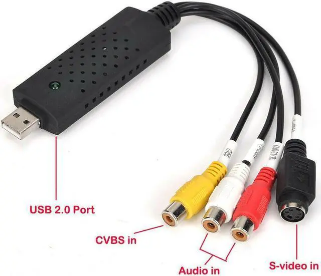 Alt view image 2 of 5 - USB 2.0 Audio Video Capture Card to DVD Converter Adapter CD Drive S-Video Input